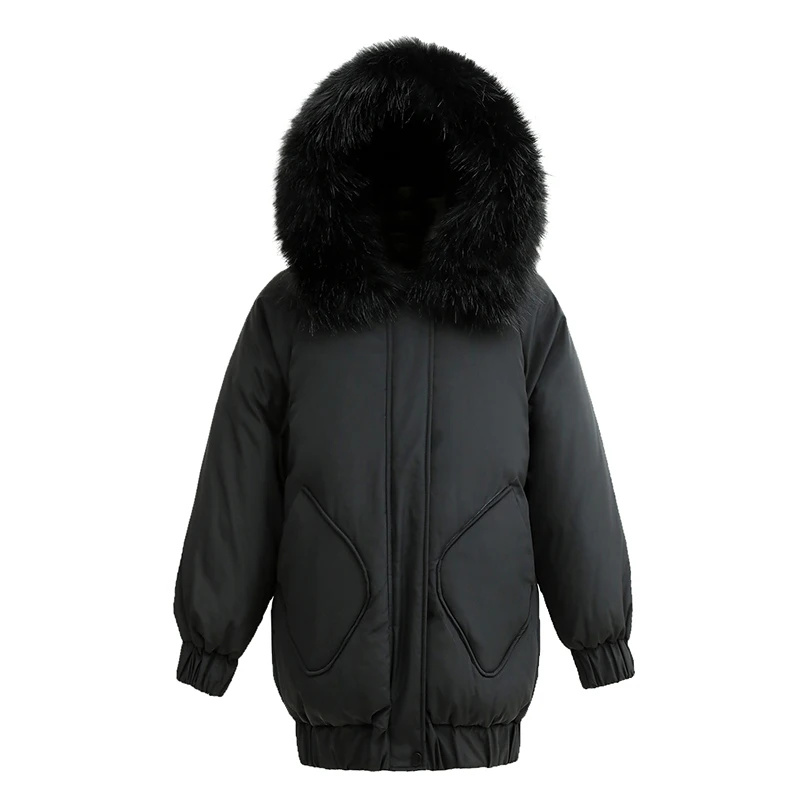 

2020 New Fashion Winter Jacket Women Parkas Hooded Fur Collar Cotton Padded Coat Thicken Warm Winter Outwear Women Puffer Jacket