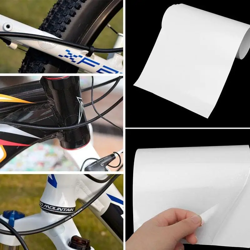 

Bike Bicycle Frame Protection Stickers Tape 1M Bike Bicycle Frame Protector Clear Wear Transparent Tape Film Tools