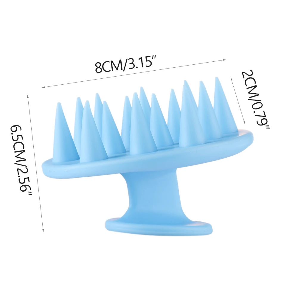 

2020 Hot Sale Fashion Dish Brush Silicone Shampoo Scalp Hair Massager Clean Bath Shower Hair Cleaning Comb 4 Colors Free Ship