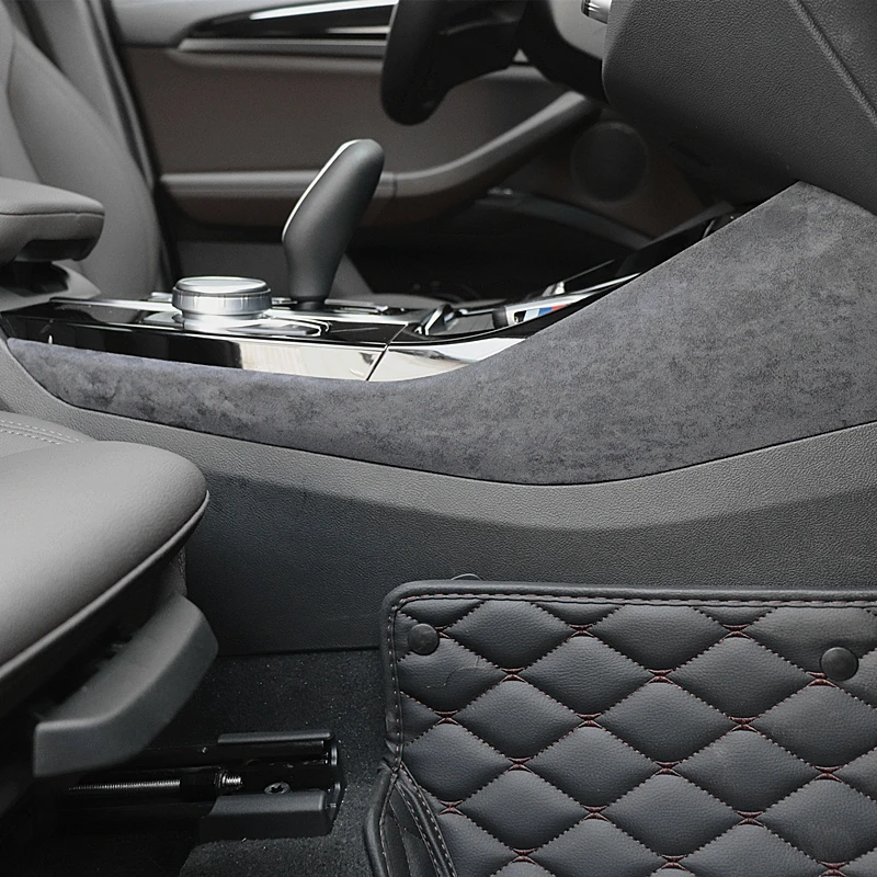 

Новый продукт для BMW X3 G01 IX3 G08 X3M M Sport 2 шт. Роскошная короткая плюшевая коробка передач боковая пластина обшивка автомобильные аксессуары