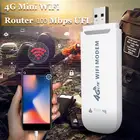 Разблокированный 4G LTE USB Wifi модем 3g 4g Usb донгл автомобильный Wi-Fi роутер 4g Lte донгл сетевой адаптер со слотом для Sim-карты для дома и офиса