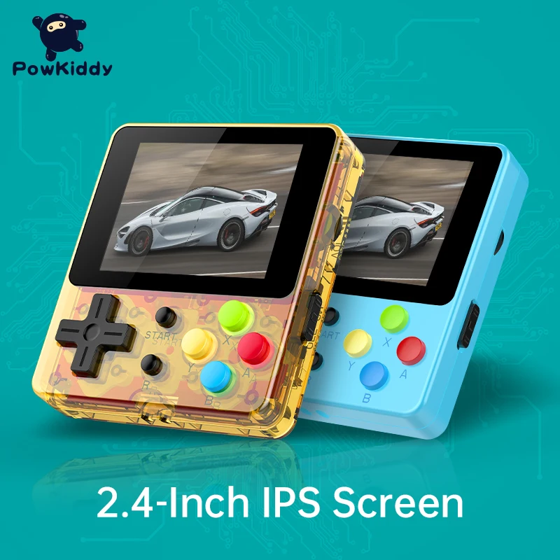 Powkiddy Q13 дважды 88FC портативная игровая консоль встроенный 188 8 битную игры 2 4 Inch IPS