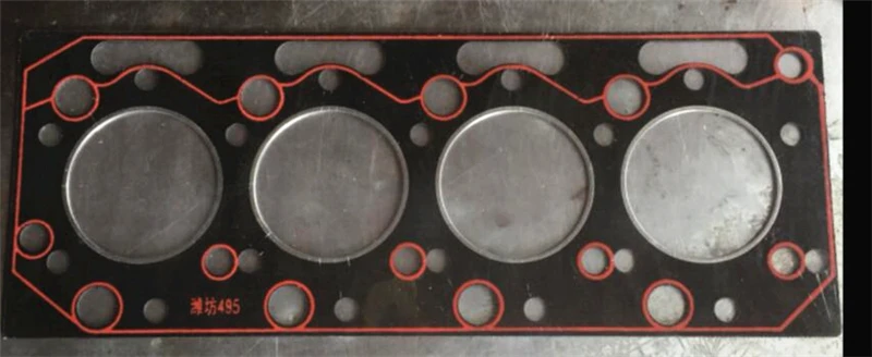 Прокладка дизельного двигателя weifang 495 2 шт. прокладка головки цилиндра 12 кВт-40 кВт