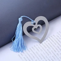 double heart bookmarks wedding decoration party favors and gift souvenirs for wedding baby bridal shower and guests