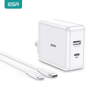 esr 30w usb c charger30w type c to lightning combo power delivery fast charger plug pd charger cable for ipad iphone samsung free global shipping