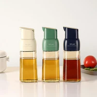 olive oil dispenser bottle glass leakproof condiment container with cap kitchen cooking tool vinegar dispensing jar condimen
