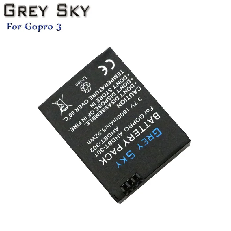 Bateria Gopro hero 3 hero 3 3+ батарея+ светодиодный 3-слоты USB зарядное устройство для GoPro hero 3 черный/серебристый/белый аксессуары для экшн-камеры