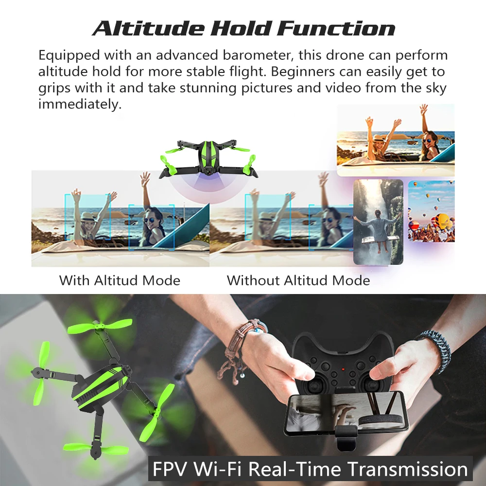 Глобальный Дрон Профессиональный мини Com камера HD высота удержания RC вертолет