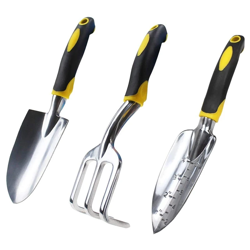 

3P Gardening Tool Kit Trowel and Heavy-Duty Cast Head Gardening Kit with Soft Anti-Skid Ergonomic Handle