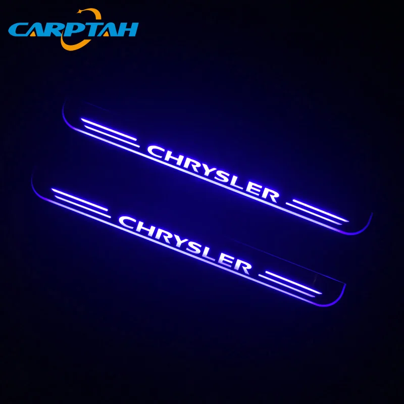 CARPTAH наружные части автомобиля светодиодный порог потертости пластины путь