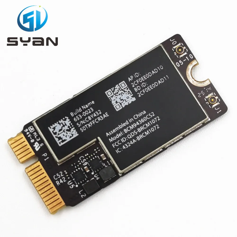 BCM94360CS2 беспроводной AC WIFI Bluetooth BT 4 0 аэропорт 802.11ac карта для Macbook Air 11 &quotA1465 13&quot A1466