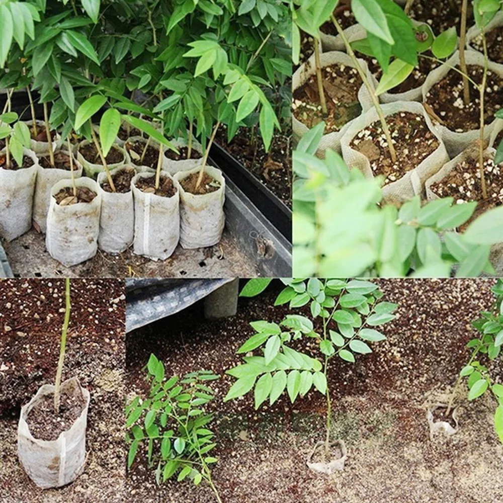 Садовые принадлежности jardin 100 шт. экологически чистые 8*10 см горшки для