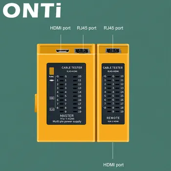 ONTi Network Cable Tester Wire Line Finder Multifunction Industrial Control Elements for RJ45 RJ11 HDMI 2