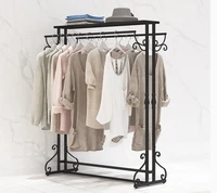 clothing display rack floor standing clothing rack clothing store racks double row middle island rack mens and womens clothing