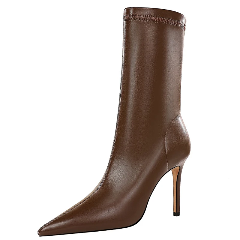 

Leather Boots Ladies Boots Non-slip Women Winter Boots Fur Warm Ankle Boots Women Down Waterproof Boots Women Shoes Women Boots