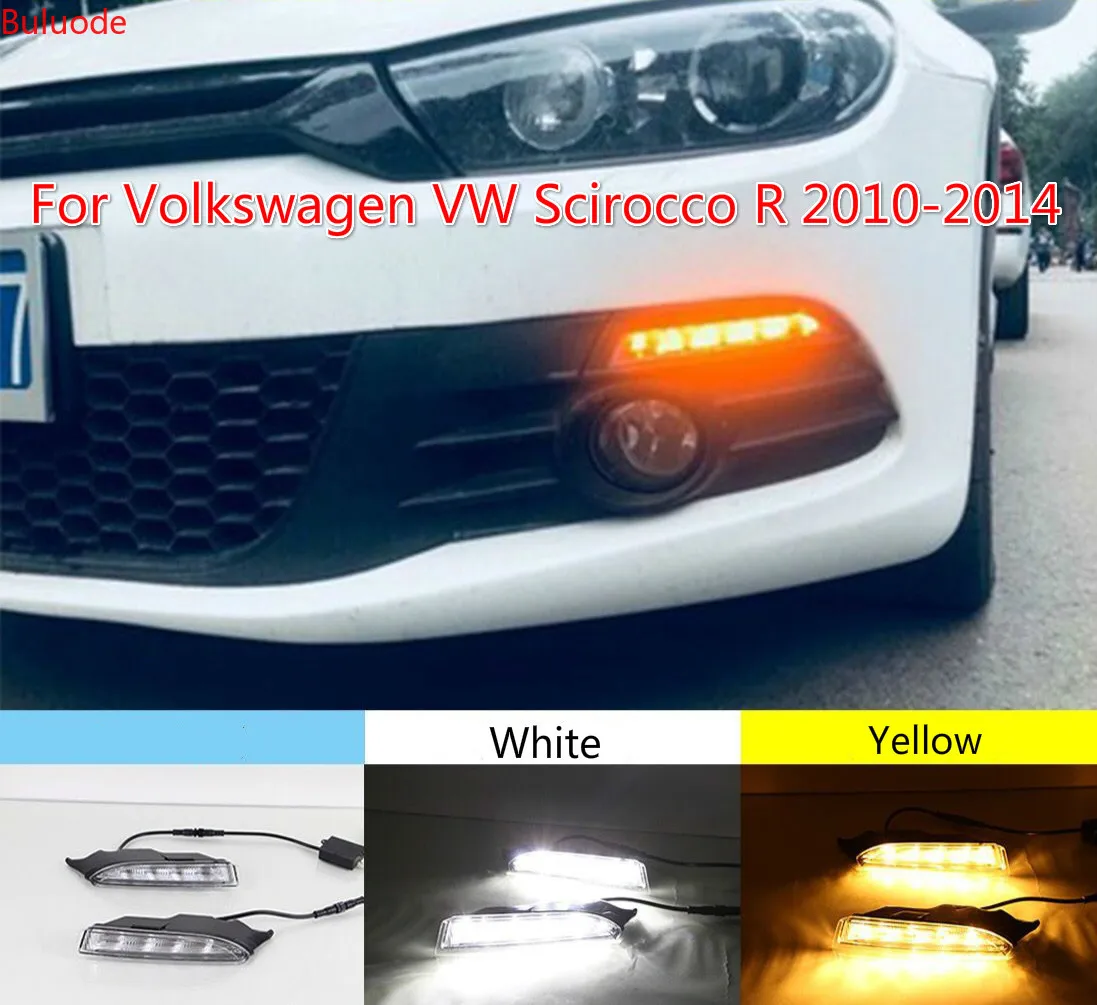 Дневные ходовые огни 2 шт. 12 В для Volkswagen agenvw Scirocco R 2010 2011 2012 2013 2014