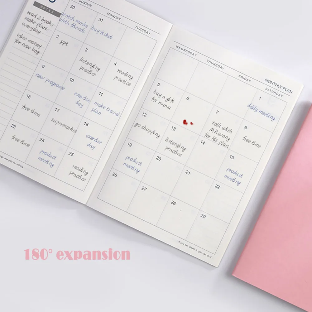 Notebook 2020 Agenda Planner Diary Meeting Book Girl School Stationery Monthly Plan Supplies SP99 | Канцтовары для офиса и