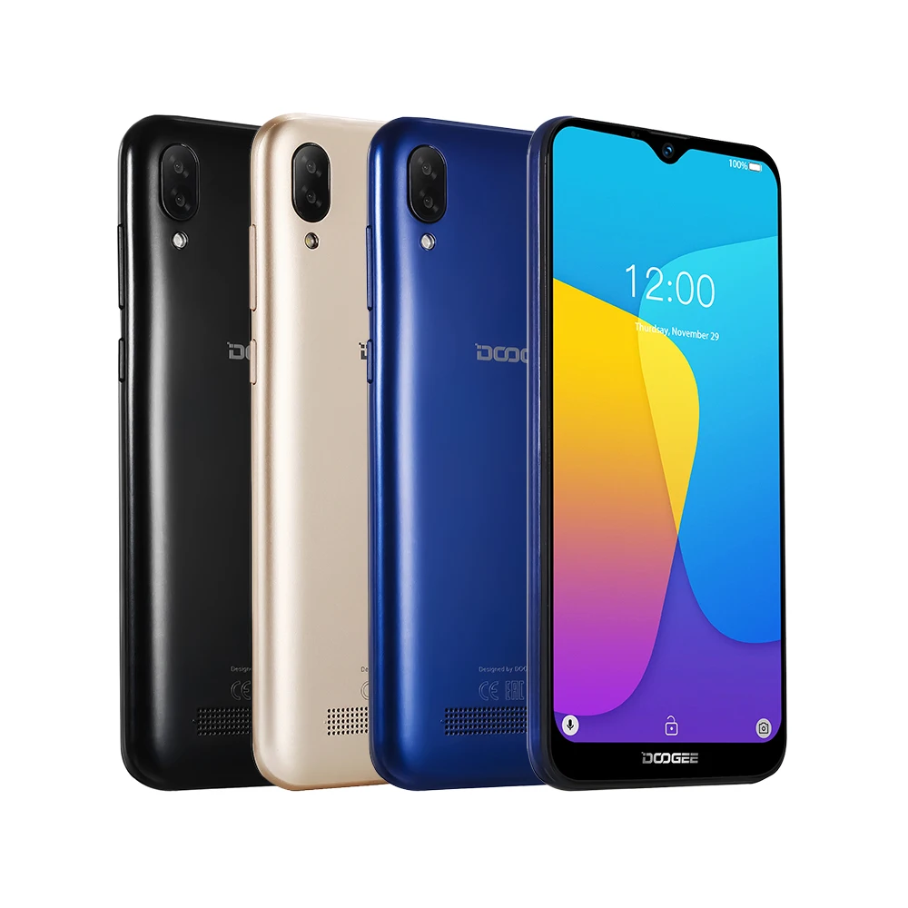 DOOGEE X90 6 1 дюймов 4 ядра Смартфон Android 9 0 Гб оперативной памяти 16 встроенной