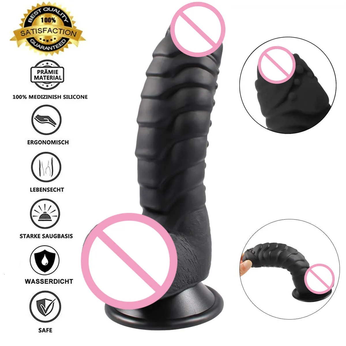7 &quotреалистичный большой размер силиконовый фаллоимитатор на присоске мужской G