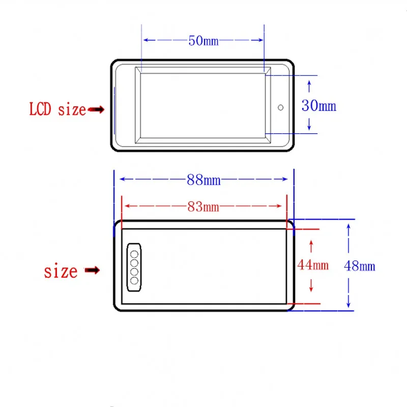 

1PCS AC220V 20A / 100A AC voltage ammeter Multifunctional voltage and current energy meter Power meter Digital display head