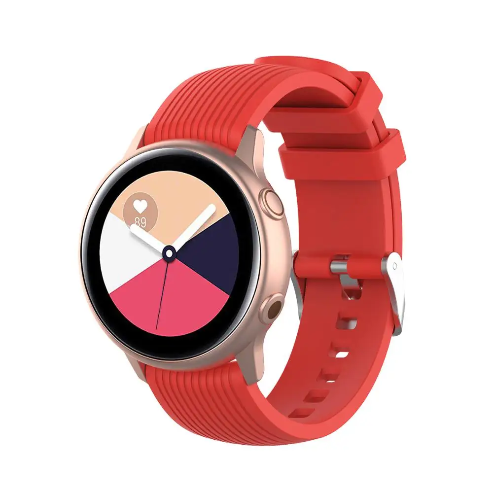 22 мм 20 силиконовый спортивный ремешок для Samsung Galaxy Watch 46mm SM R800 Amazfit BIP watch 42