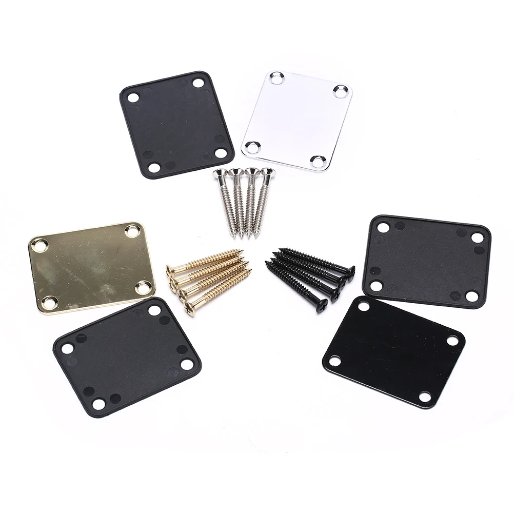 

1 Set 3 Colors Electric Guitar Neck Plate Neck Plate Fix Guitar Neck Joint Board Electric guitar reinforcement board