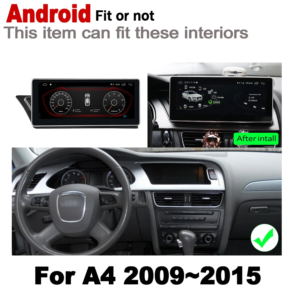 Автомобильный GPS Navi карта HD экран стерео Android для Audi A4 8K 2009 2010 2011 2012 2013 2014 2015 MMI