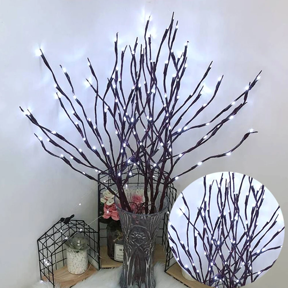 Светодиодное освещение для ветвей светильник ивы цветов ваза на батарейках