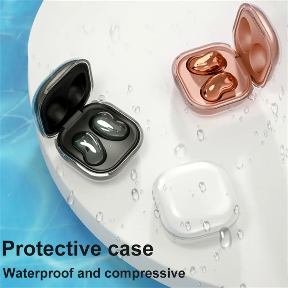 

Earphone Case Protective TPU Case Shockproof Protection Soft Cover With Carabiner For Galaxy Buds Live Earphone Cover For Airpod