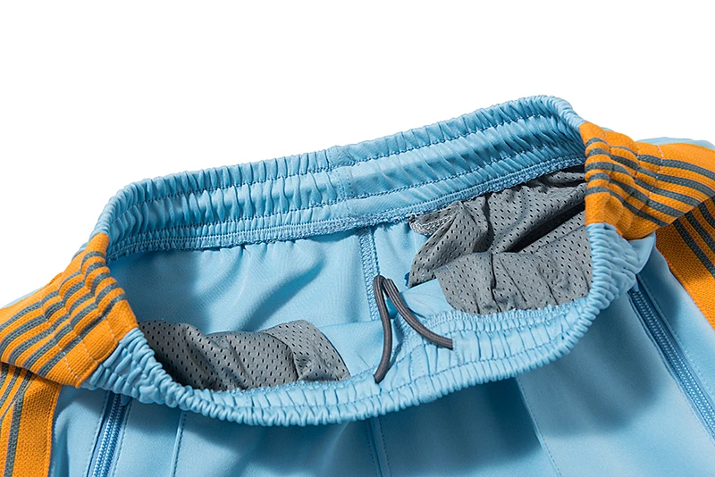 Мужские и женские тренировочные брюки с вышивкой синие оранжевые в виде бабочек