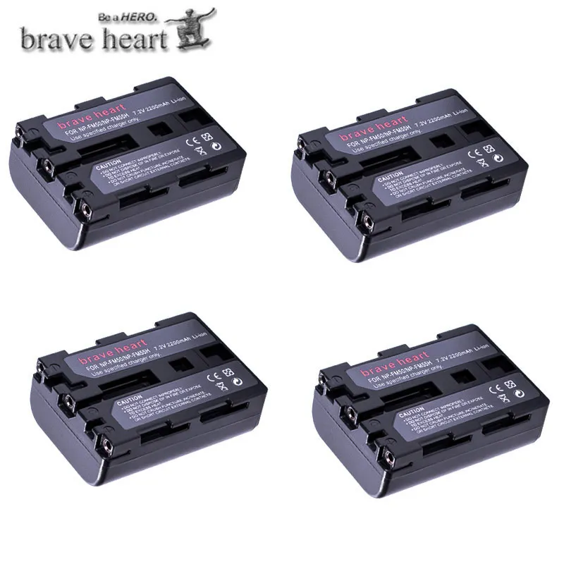 4battery NP-FM50 аккумулятор NP FM50 FM55H+ двойное зарядное устройство USB для sony NP-FM51 NP-FM30 NP-FM55H DCR-PC101 серии A100 DSLR-A100 - Цвет: 4battery