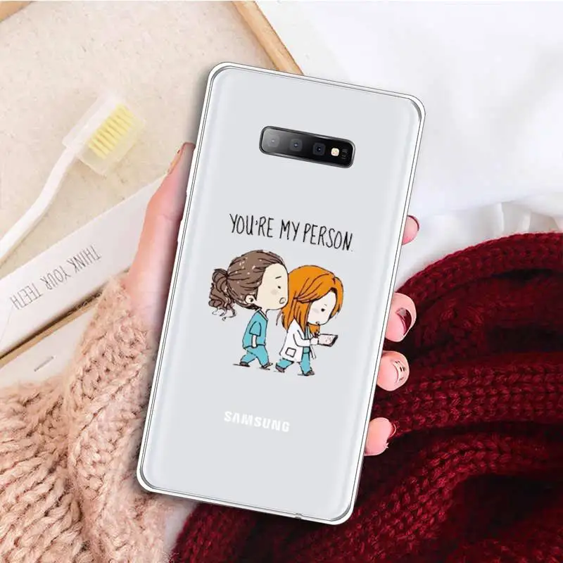 

Medicine Doctor Nurse Phone Case Clear Transparent for samsung A 21s 50 71 S 8 9 20 note 10 20 plus ultra