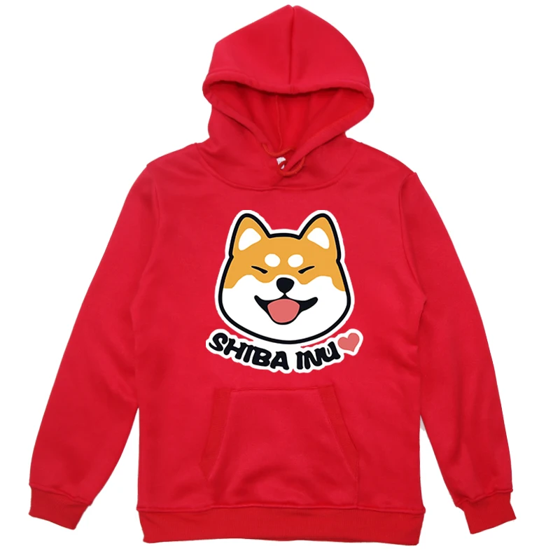 Hoodies 19 Новые детские толстовки с капюшоном Милая Толстовка для маленьких мальчиков и девочек с принтом Шиба ину зимняя верхняя одежда с длинными рукавами, толстовки детские толстовки - Цвет: Hoodies 19