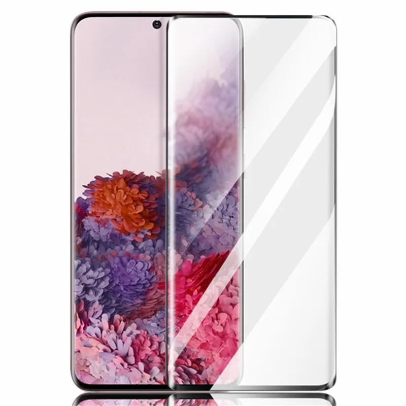 

2Pcs Tempered glass For Samsung Galaxy S20 ultra S20 Plus s20 Screen Protector Glass on Samsung S20 Ultra s20 + 3D Curved Glass
