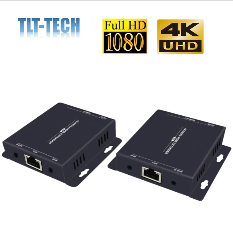 HDMI Extender 4K @ 60Hz Ultra HD 200ft Over Ethernet Cat5e/6 with IR Supports YUV444 HDMI2.0 HDCP2.2 18Gbps