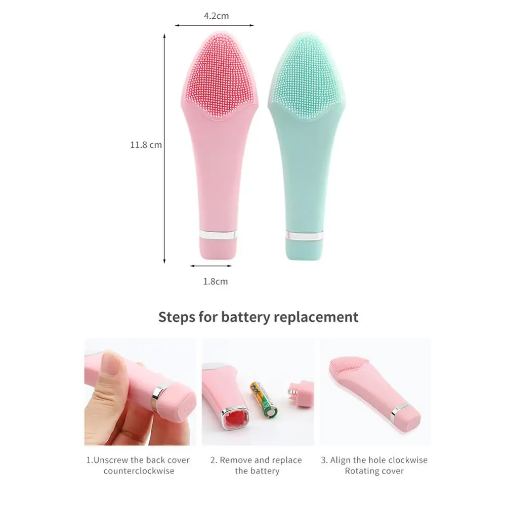 

Waterproof Electric Facial Clean Brush Face Pores Deep Cleaner Massage Facial Cleansing Device Machine Face Skin Care Tools