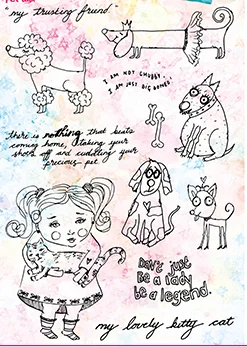 Прозрачный силиконовый штамп для детей и собак/печать скрапбукинга своими