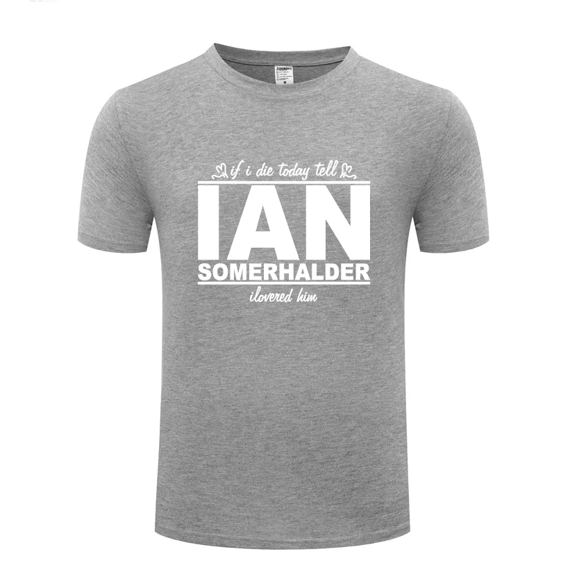 Мужская футболка с изображением дневников вампира Иэна сомерхолдера новинка 2020