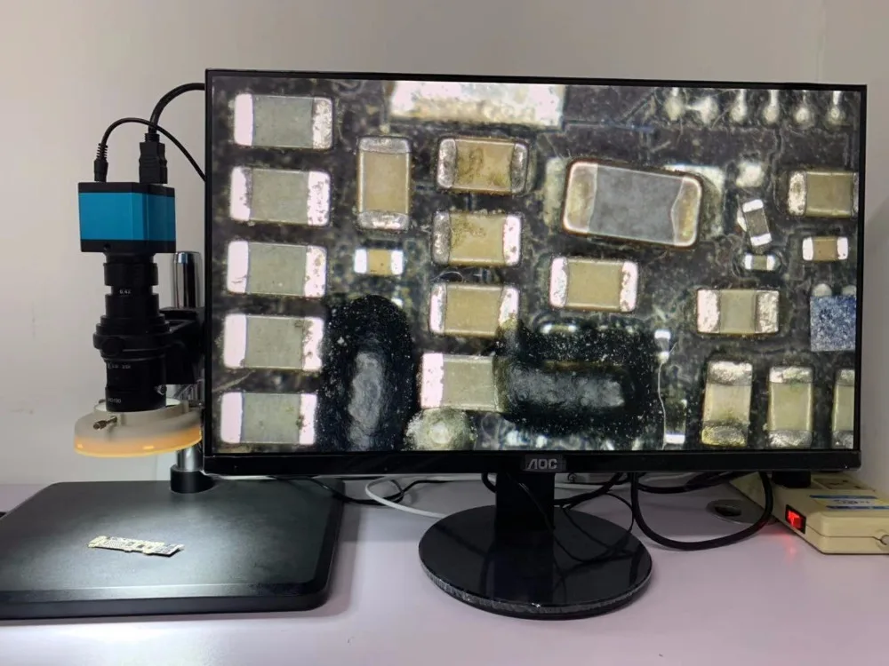 18MP FHD HDMI USB электронный цифровой промышленный видео микроскоп камера с креплением для PCB IC ремонт пайки
