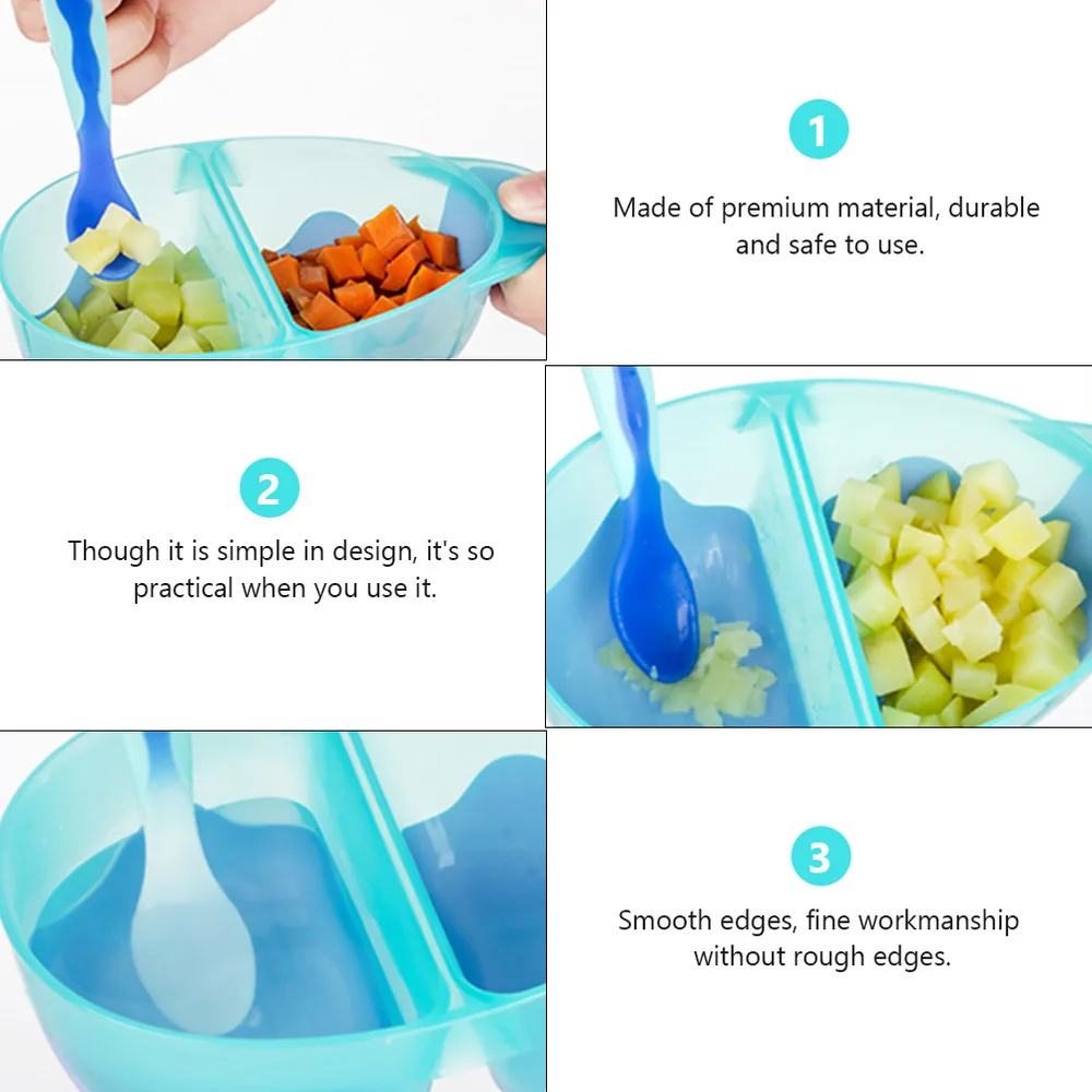 

1 Pc Lightweight Practical Portable Durable Tableware Heat Preservation Bowl Feeding Bowl for Infants