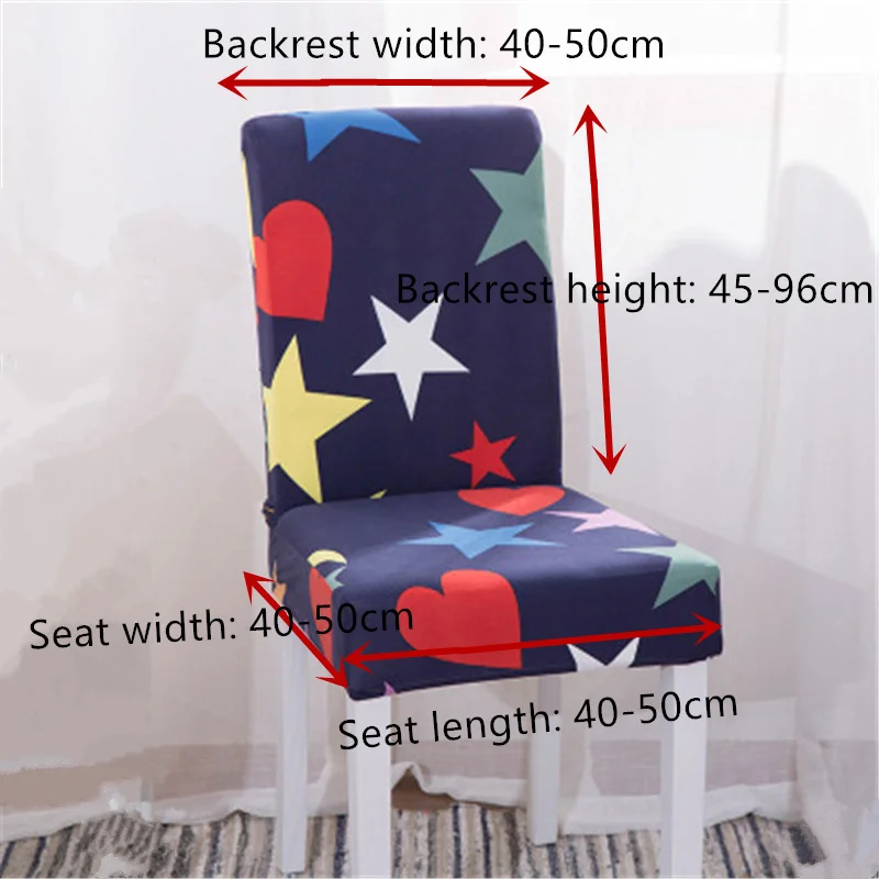 

1pcs Nordic Dining Chair Cover Spandex Elastic Chair Slipcover Case Stretch Chair Covers for Wedding Hotel Banquet Dining Room