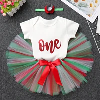 9 18m baby birthday dress summer short sleeve romper jumpsuit newborn infantil tutu 3pcs outfit cake smash clothing