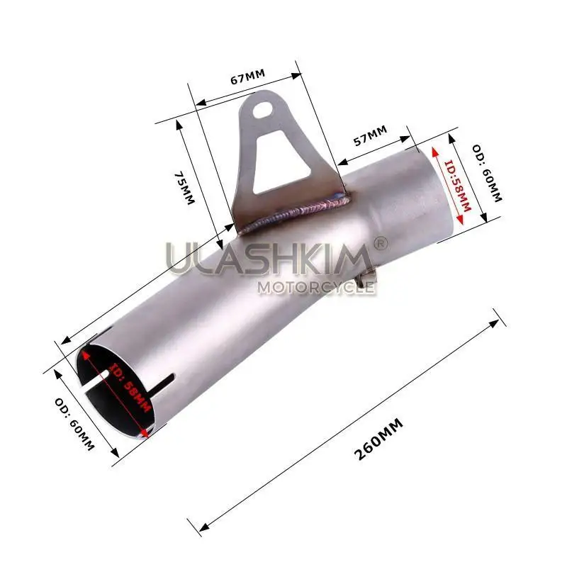 Мотоцикл из углеродного волокна глушитель Escape средняя звеньевая труба полная