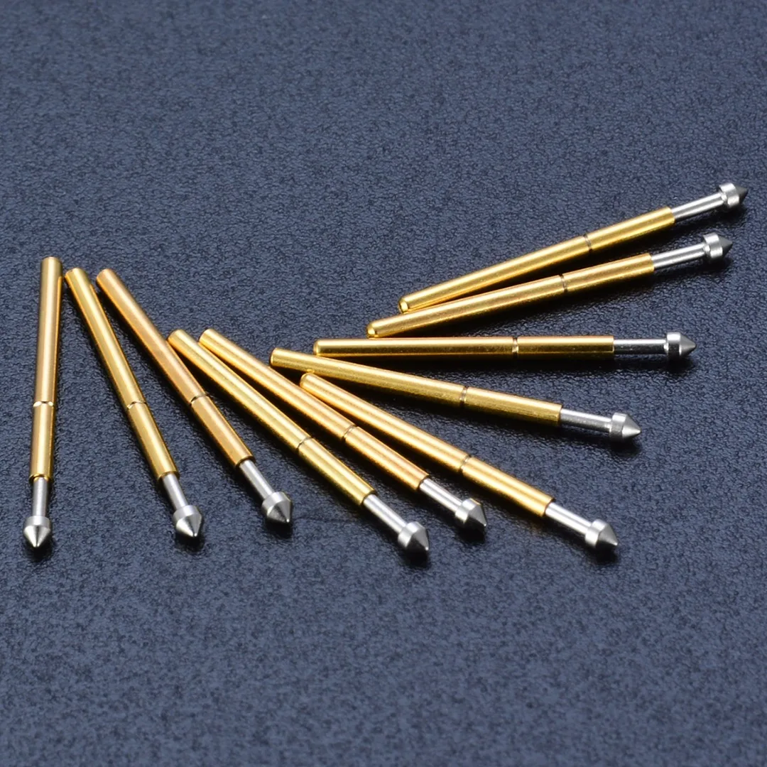 100pcs/set New Arrival Pogo Pin P75-E2 1.3mm Conical Head Spring Test Probe 1.0mm Thimble For Tools | Инструменты