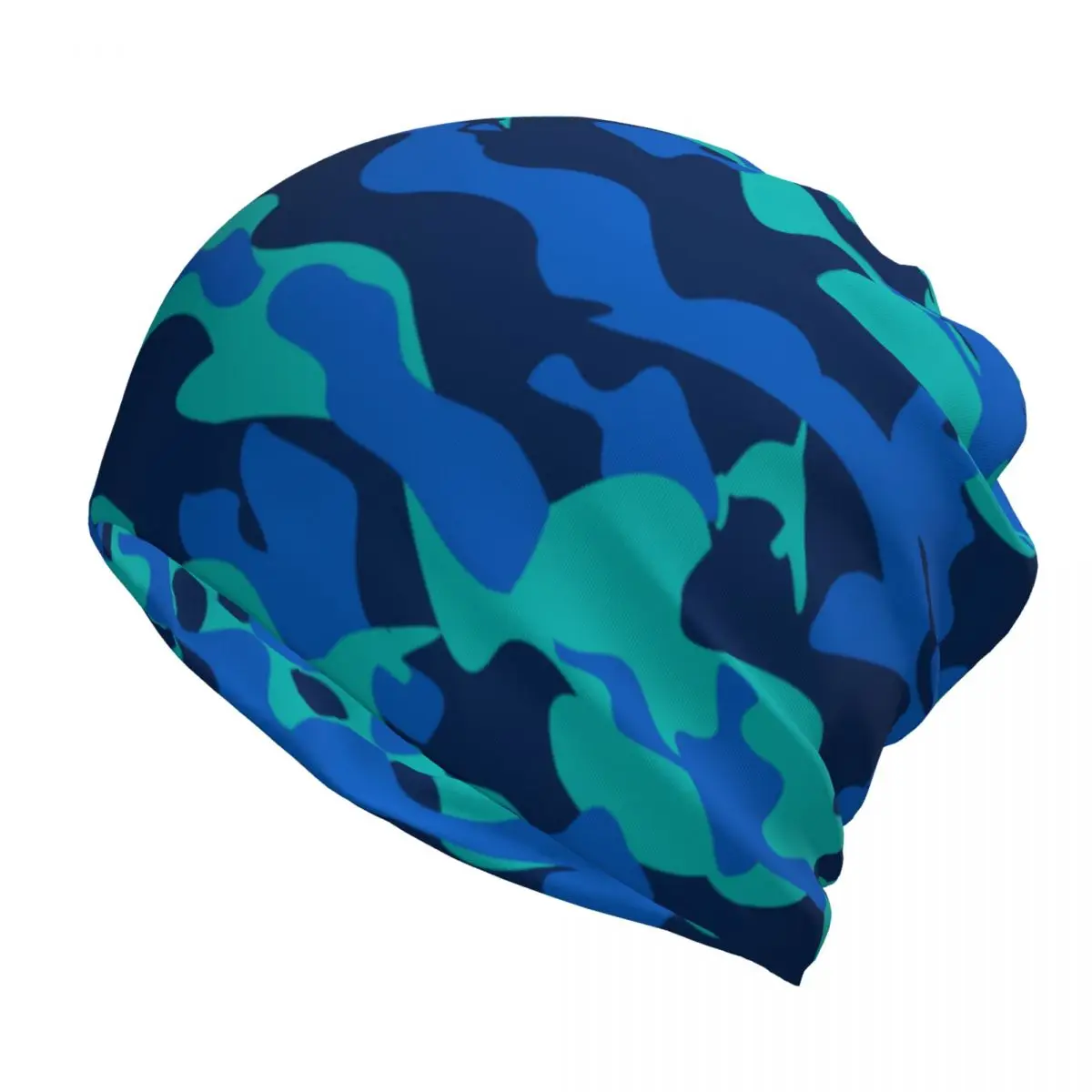 

Multifunction beanie hat sun casual hat Camo Sea Color casquette Creative Unisex bib Skullies Beanies Caps