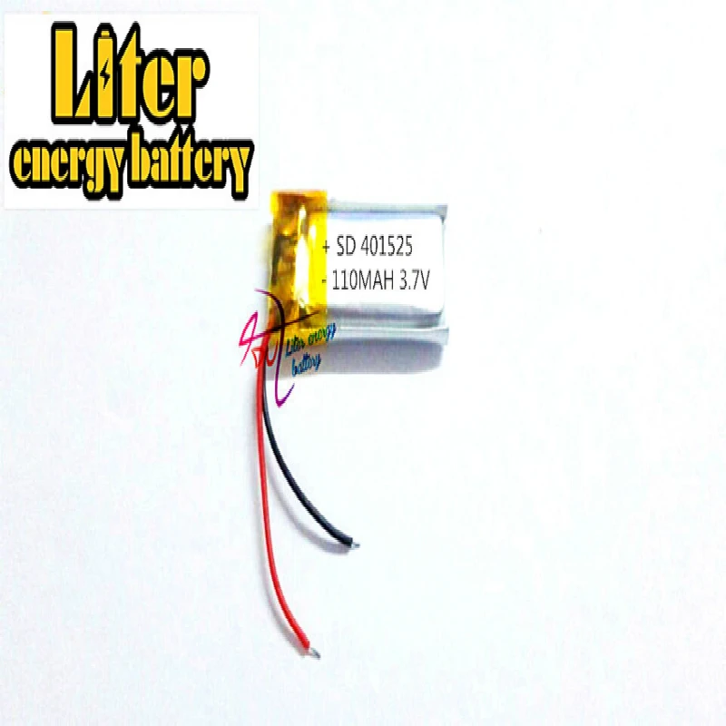 3 7 V 110mAh 401525 381525 PLIB Полимерный литий ионный/литий ионный аккумулятор для умных