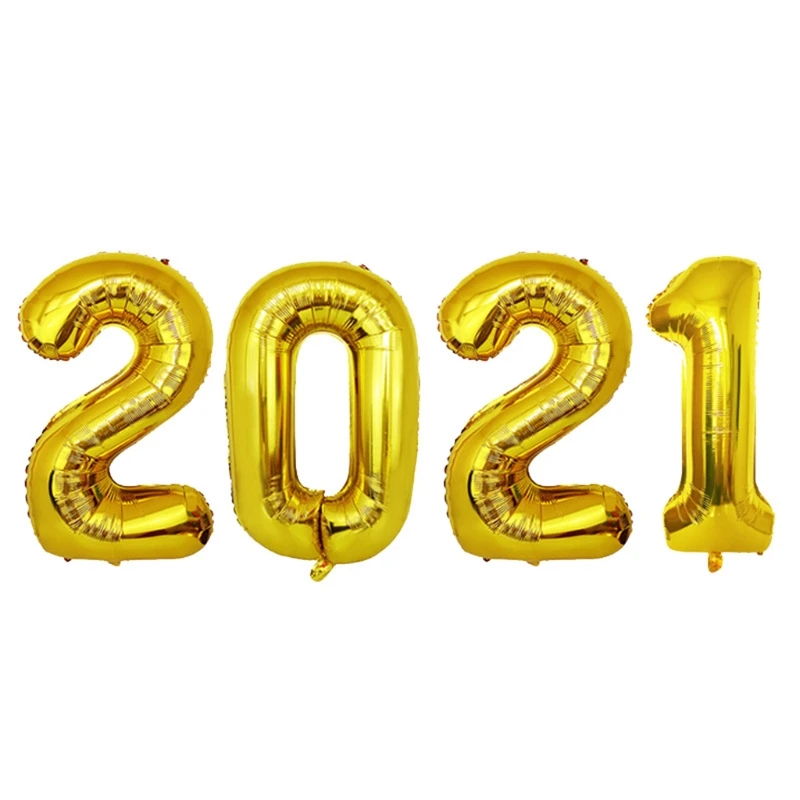 

2021 Graduation Party Decorations,Gold Congrats Grad Banner Party Supplies with 32 Inch 2021 Balloons, Paper Pompoms, for 28GF
