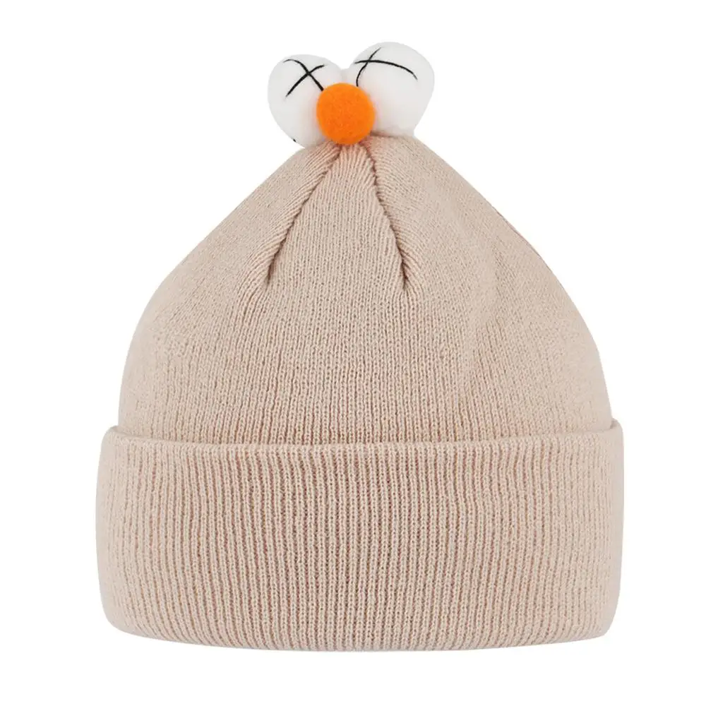 От 4 до 8 лет Детские вязаные мягкие теплые зимние шапочки унисекс с манжетами