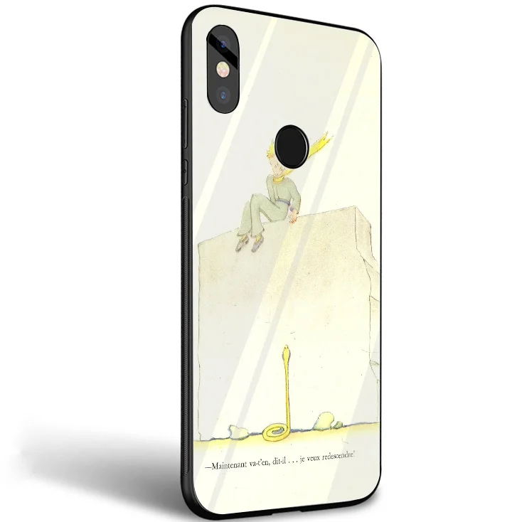 Desxz Little Prince Tempered Glass Case For Xiaomi MI 8 9 Lite A1 A2 Redmi Note 5 6 7 Pro 6A 4X Pocophone F1 Cover | Мобильные