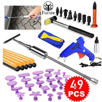 car dent remover tool paintless dent repair kitslide hammer tools with 24pcs purple tabs for diy automobile body dent removal